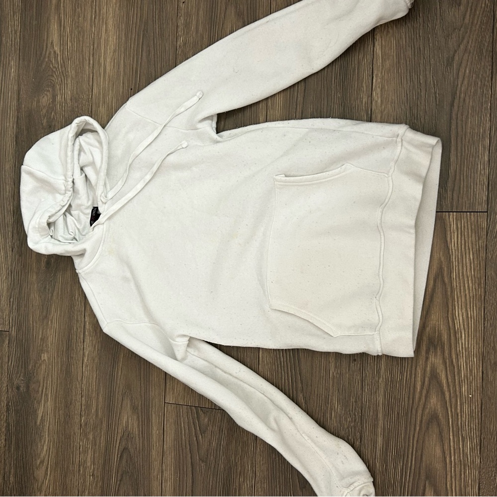 Women's White Hoodie Sweater